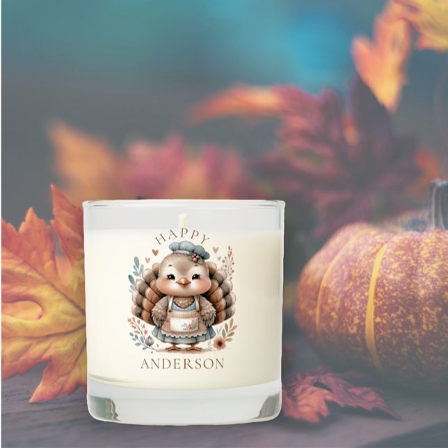Turkey Add Custom Text Drinkware Scented Candle (Creator Uploaded)