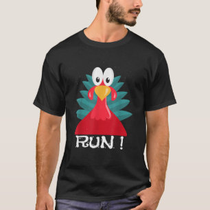 turkey adult costume running T shirt