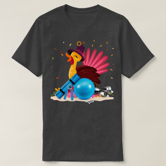 Turkey Aerobic Gymnastics player Turkey Playing Sp T-Shirt (Design Front)