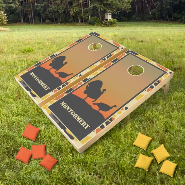 Turkey and Camo Cornhole Set (Creator Uploaded)