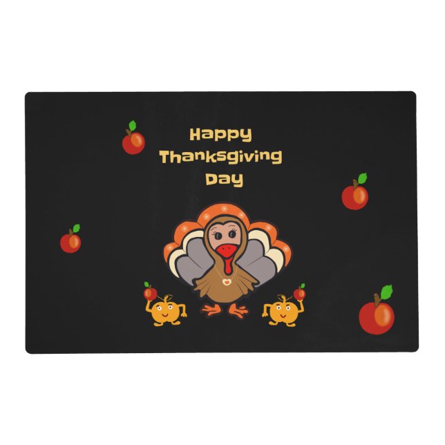 Turkey and friends placemat (Front)