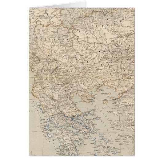 Turkey and Greece Atlas Map Cards (Front)