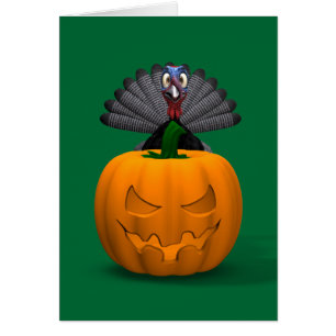 Turkey And Pumpkin Cards