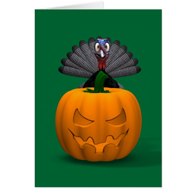 Turkey And Pumpkin Cards (Front)