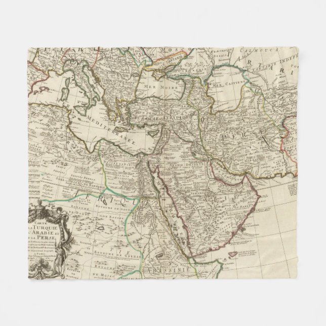 Turkey and Sweden Fleece Blanket (Front (Horizontal))