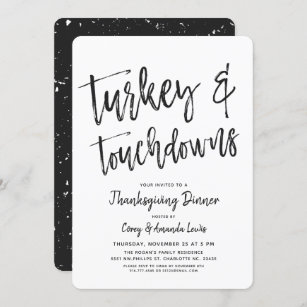 Turkey and Touchdowns Thanksgiving and Football | Art Board Print