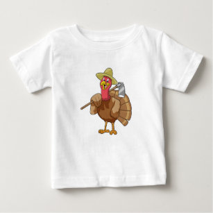 Turkey as Farmer Baby T-Shirt