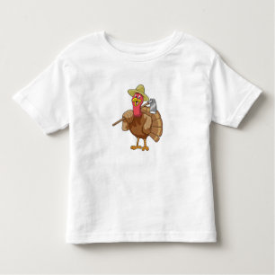 Turkey as Farmer Toddler T-shirt