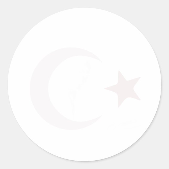 Turkey Atatürk Istiklal Marsi Gift Idea Istanbul Classic Round Sticker (Front)