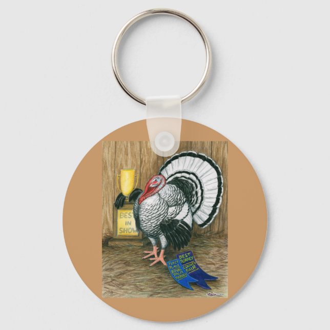 Turkey:  Best In Show Keychain (Front)