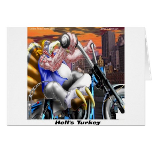 Turkey Biker Funny (Front Horizontal)