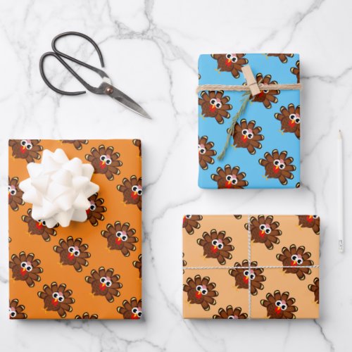 Turkey bird thanksgiving Wrapping Paper Sheets