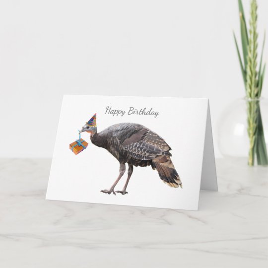 Turkey Birthday Card | Zazzle.com