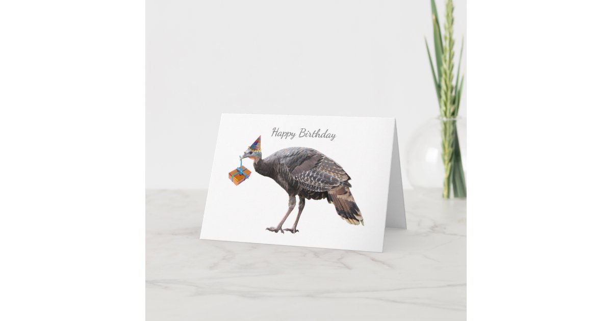 Turkey Birthday Card | Zazzle.com