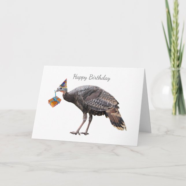 Turkey Birthday Card (Front)