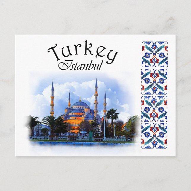 Turkey- Blue Mosque Postcard (Front)