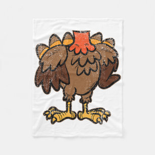 Turkey Body Costume Thanksgiving Day Fun Fall Autu Fleece Blanket