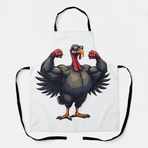Turkey Bodybuilding Thanksgiving Day Gym Workout   Apron