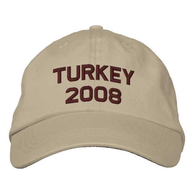 Turkey Bowl Change to  current year Embroidered Baseball Cap (Front)