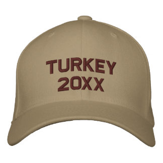 Turkey Bowl change to current year Embroidered Baseball Hat