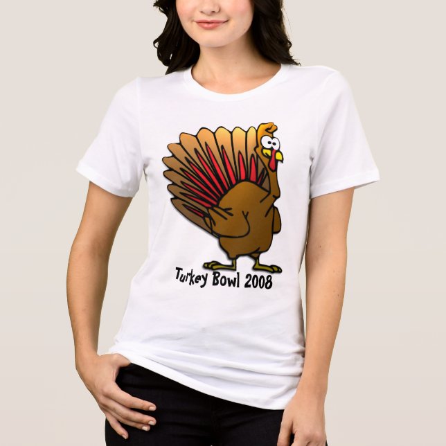 Turkey Bowl - change to current year Tri-Blend Shirt (Front)