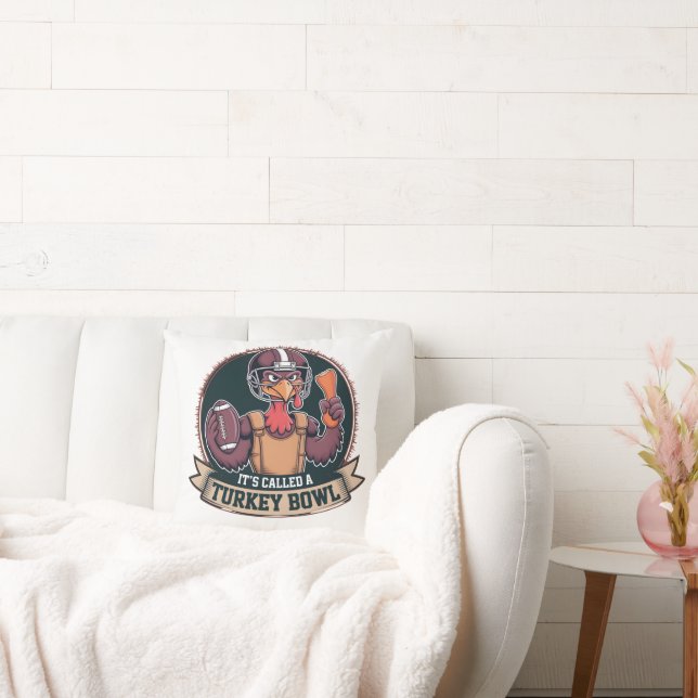 Turkey Bowl Football - It's Called A Turkey Bowl Throw Pillow (Couch)