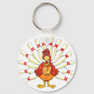 Turkey Bowler Keychain
