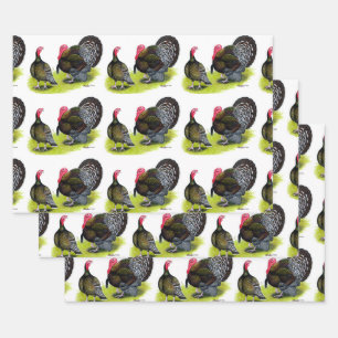 Turkey Broad Breasted Bronze Wrapping Paper Sheets
