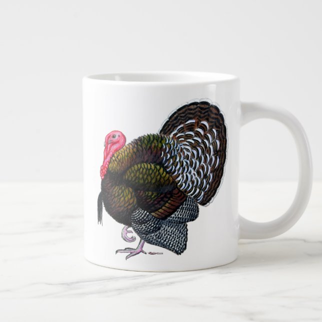 Turkey:  Bronze Tom Giant Coffee Mug (Right)