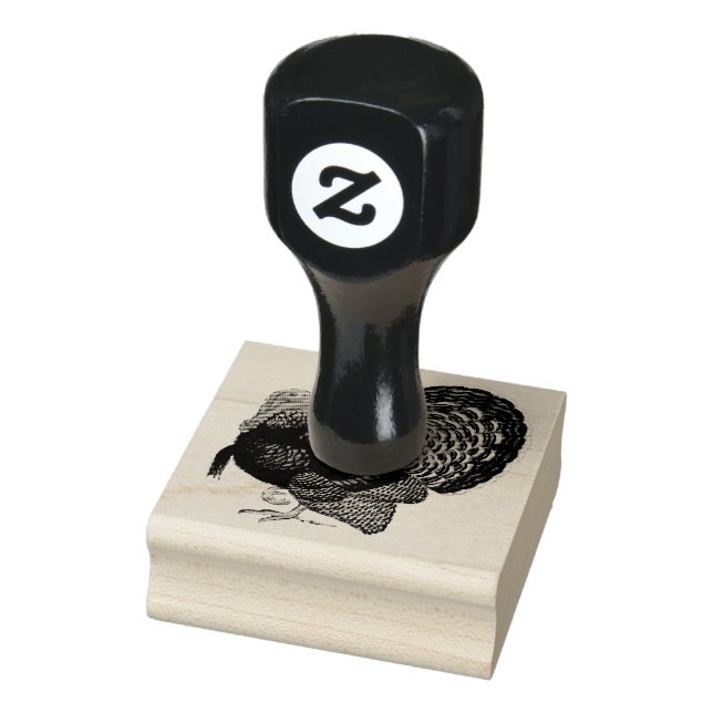 Turkey:  Bronze Tom Rubber Stamp (Stamp)