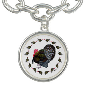 Turkey Circle Charm Bracelet