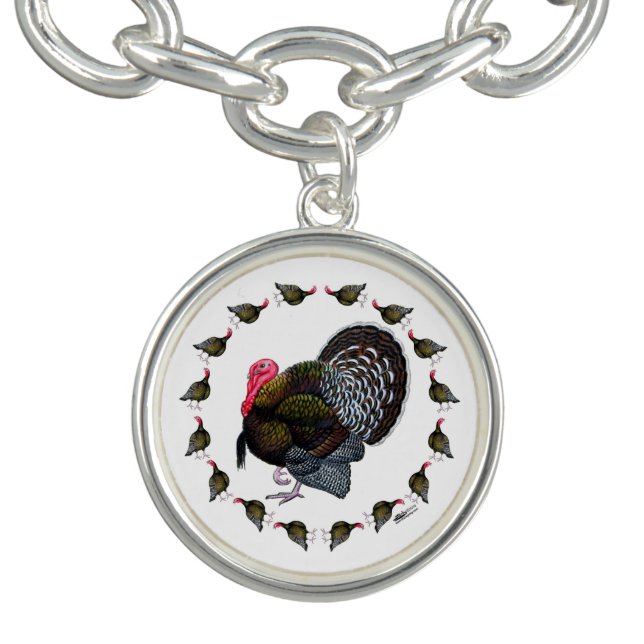 Turkey Circle Charm Bracelet (Design)