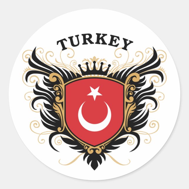 Turkey Classic Round Sticker (Front)