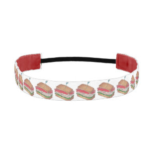 Turkey Club Sandwich Restaurant Diner Foodie Food Athletic Headband
