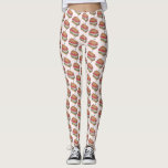 Turkey Club Sandwich Restaurant Diner Foodie Print Leggings<br><div class="desc">Features an original illustration of a delicious diner-style turkey club sandwich. Don't see what you're looking for? Need help with customization? Click "rebeccaheartsny" (upper right corner) then "contact this designer" to have something created just for you!</div>