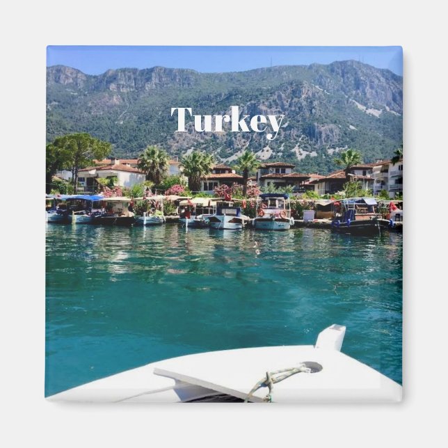Turkey coastal town magnet (Front)