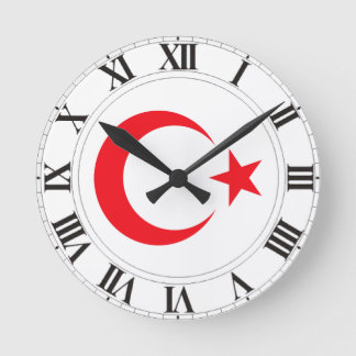 Turkey Coat of Arms Round Clock