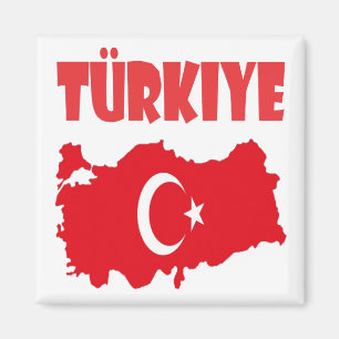 Turkey Country and Fan Design Magnet