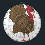 Turkey Dart Board<br><div class="desc">Is your table ready for turkey dinner? This festive design is perfect on gifts, table runners, kitchen linens, home decor and on all things Thanksgiving!</div>