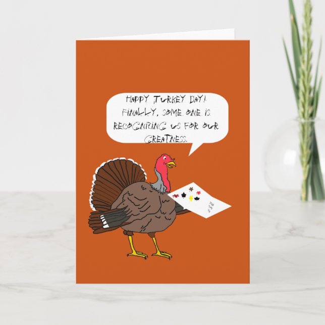 Turkey Day Holiday Card (Front)
