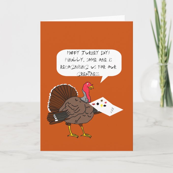 Turkey Day Holiday Card | Zazzle.com