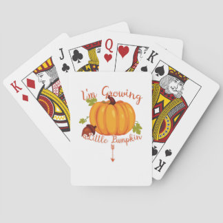 Turkey Day Pregnancy Thanksgiving Maternity Poker Cards