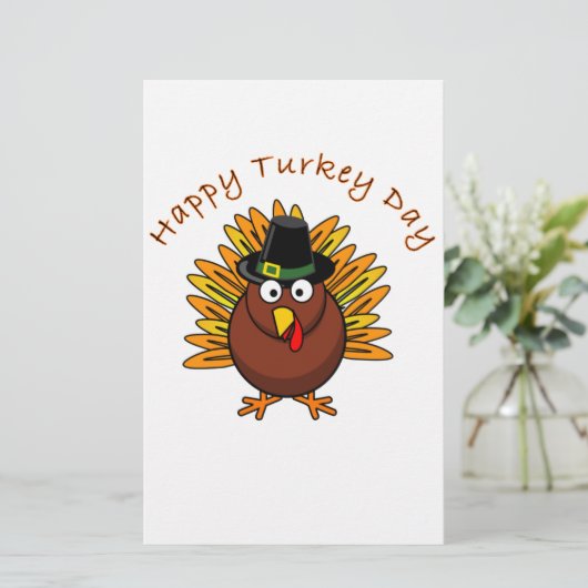 Turkey Day Thanksgiving Holiday Turkey Logo (Standing Front)