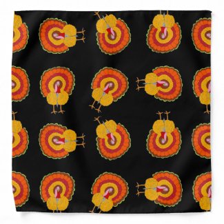Turkey Design on Bandana
