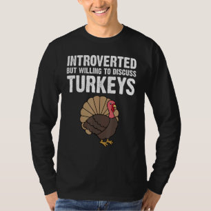Turkey Designs For Men Women Thanksgiving Animal P T-Shirt