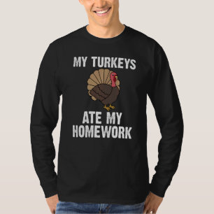 Turkey Designs Kids Toddlers Thanksgiving Animal P T-Shirt