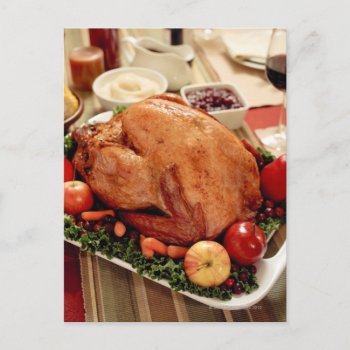 Turkey Dinner Meal Postcard by prophoto at Zazzle