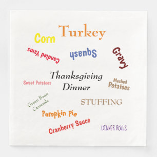 Turkey Dinner  Paper Dinner Napkins
