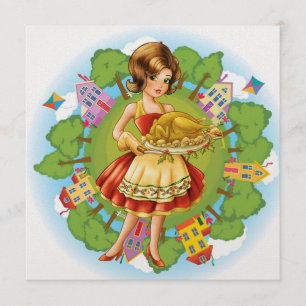 Turkey Dinner - Thanksgiving - Christmas - SRF Invitation