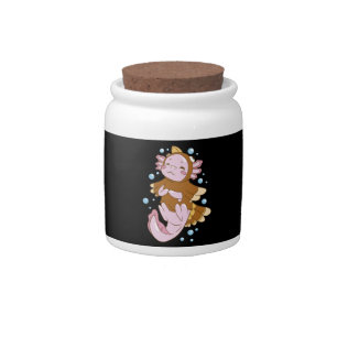 Turkey Disguise Axolotl Fun Candy Jar